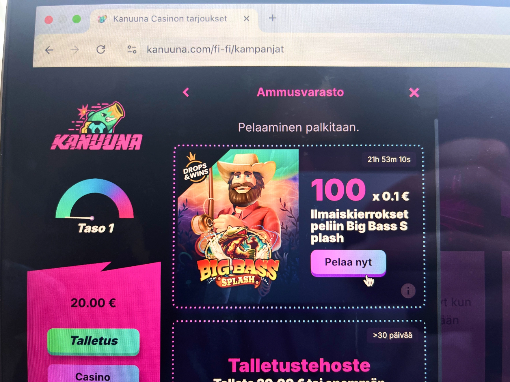 Kierrätysvapaat bonukset